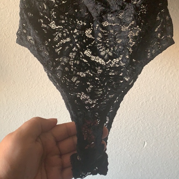 Kimcine curve black lace bodysuit 3X - Picture 6 of 8
